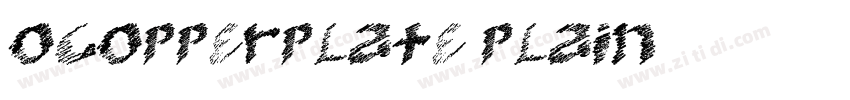 OCopperplate Plain字体转换